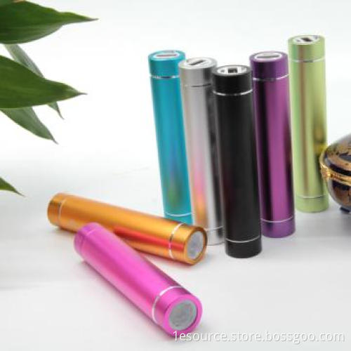5V 1A 3000mAh Mobile Power Bank Lipstick Battery with LED Torch